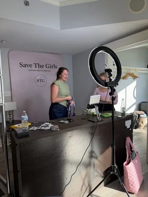 Setting up the Save The Girls live sale